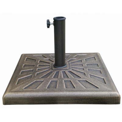 Factory Directly Wholesale  42lbs Heavy Duty Steel Square Outdoor Patio Umbrella Base Stand