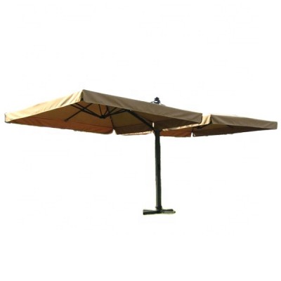 3M*3M Alu.Deluxe Double Hanging Umbrella Double Side Square Twins Large Outdoor Roma Umbrella