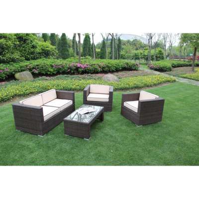 Hot Sale Cheap Outdoor Wicker Furniture Rattan Sofa Table Set, Used Rattan Sofa For Sale