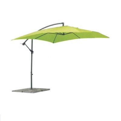 250cm Hanging Parasol Cantilever Umbrella Tiltable Square Garden Umbrella UPF50+Polyester Fabric Density 180g