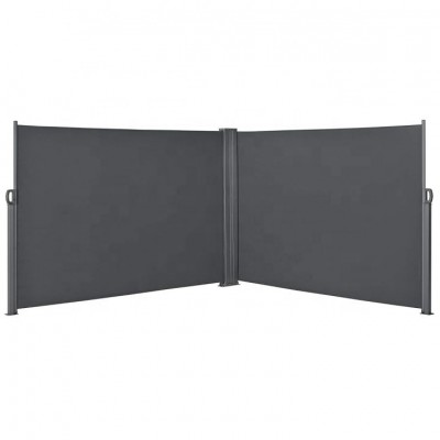 Steel Double Screen Polyester Fabric Yard Flexible Side Awning Three-dimensional Balcony Screen Sunshade