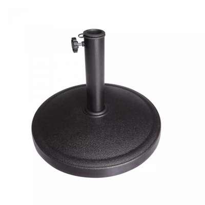 12KGS Black Color Smooth Texture Resin Umbrella Base